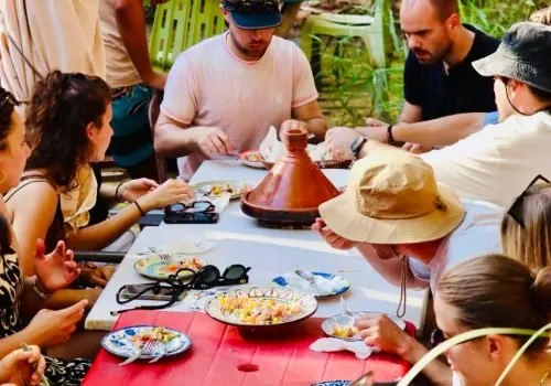 Déjeuner tajine en montagne