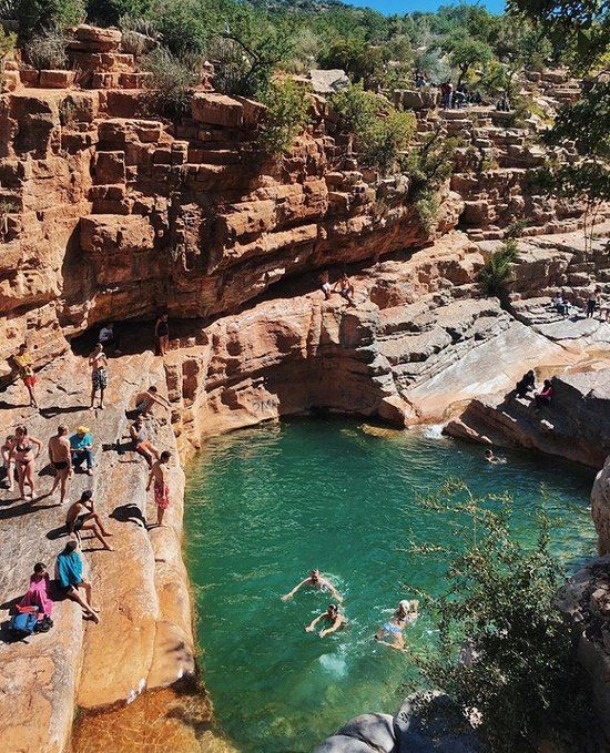 Agadir Paradise Valley natural pools and waterfalls in the Atlas Mountains