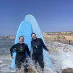 Beginner surfer at Surf Camp Taghazout Morocco catching their first wave