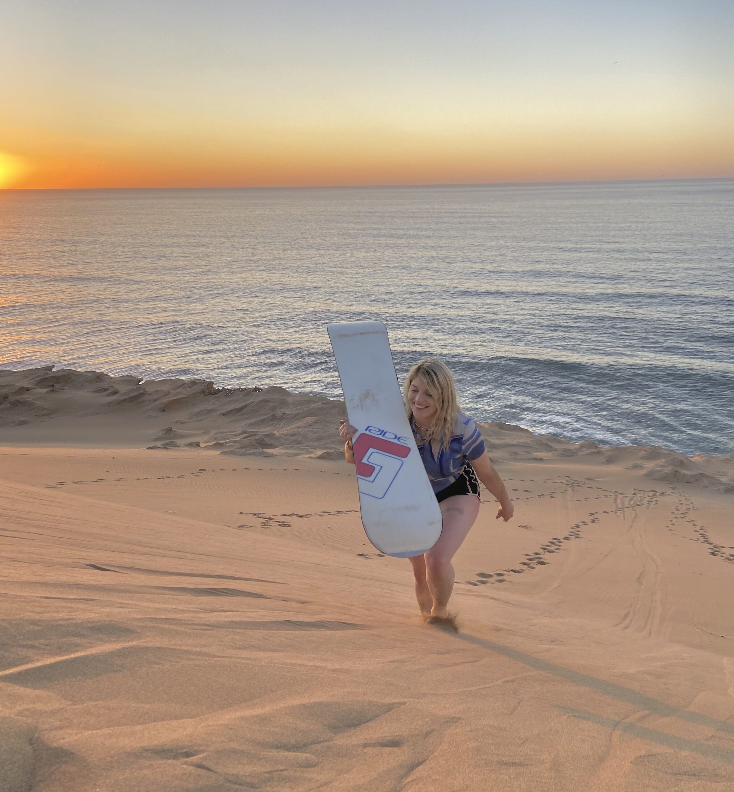 Sandboarding Morocco fun with friends in Agadir desert
