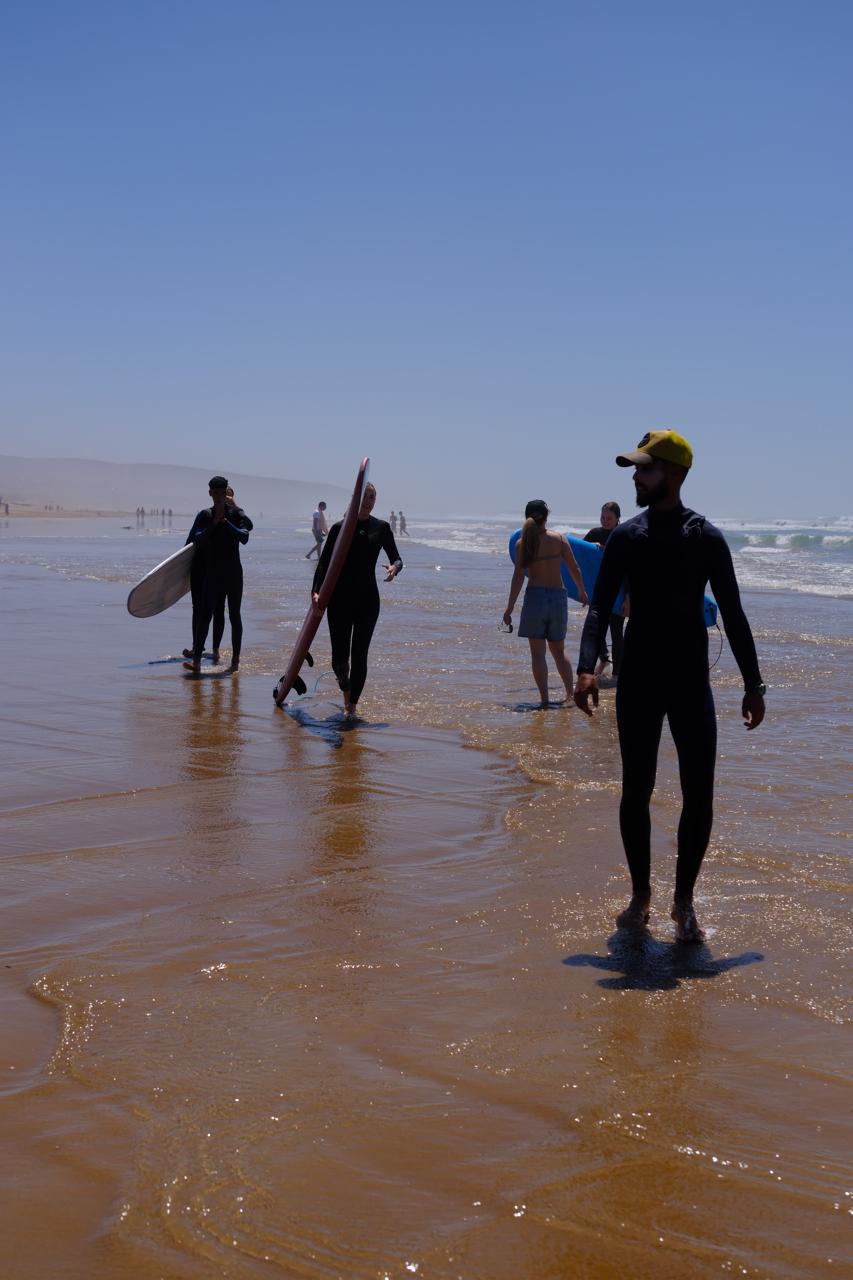 surf guiding in morocco