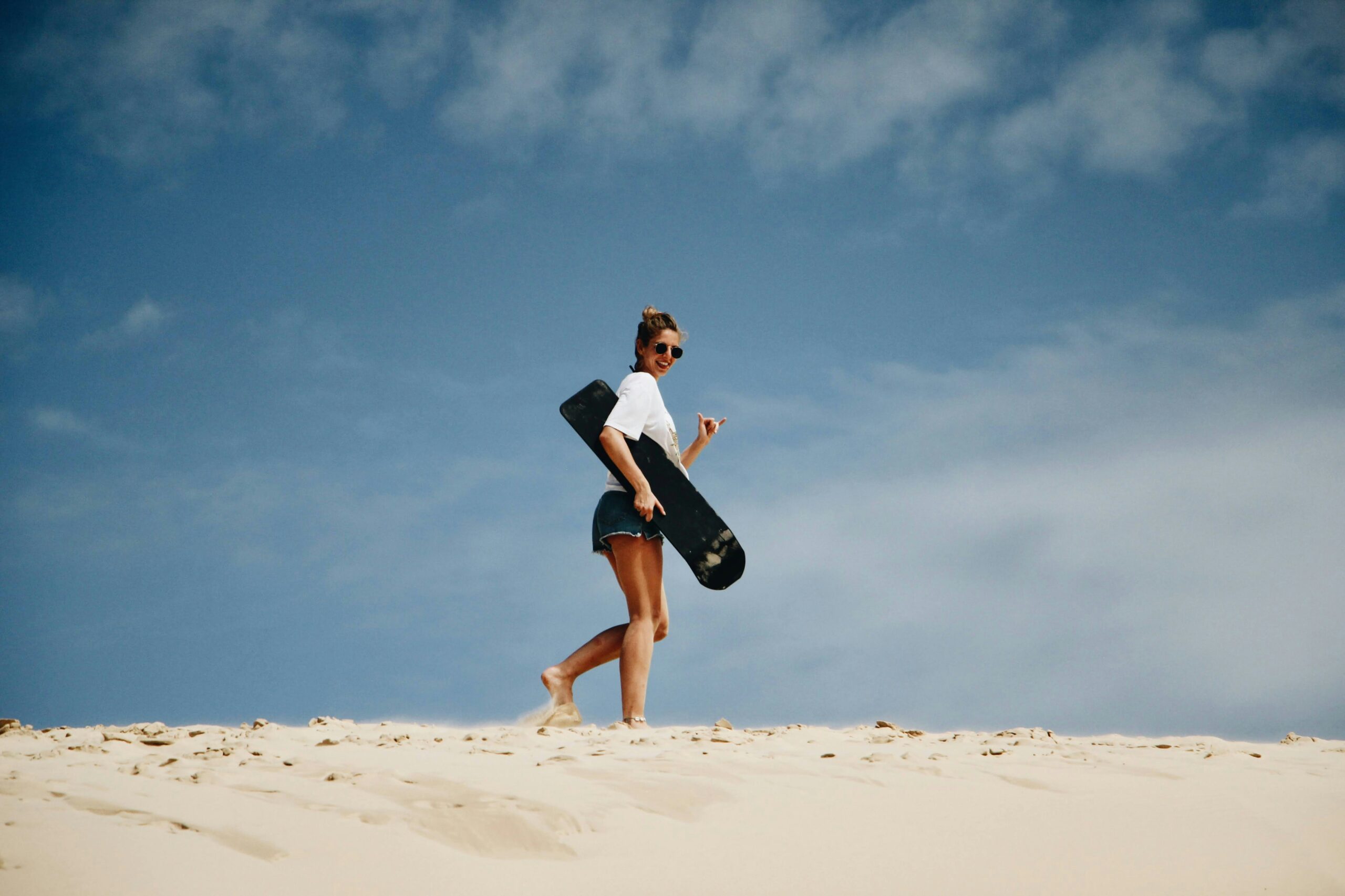 sunset sandboarding in Timlaline