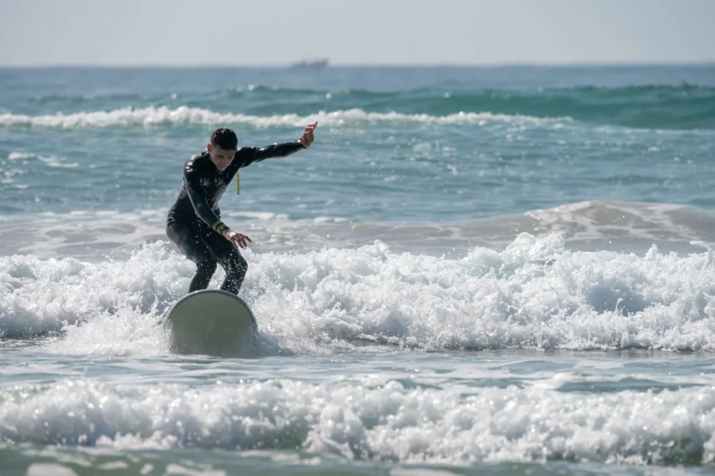 a man surfing in taghazout