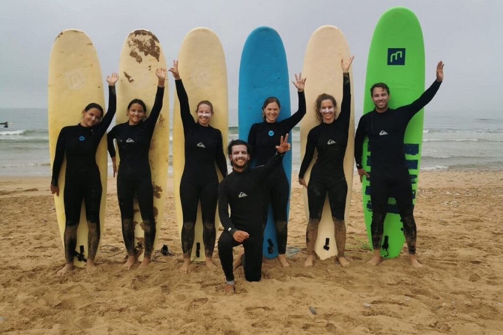 people surfing In taghazout
