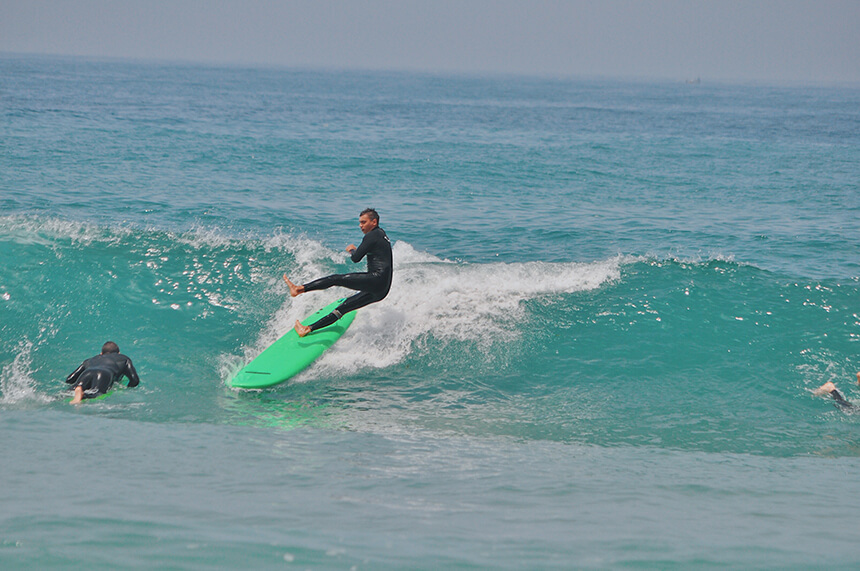 surfer in morocco