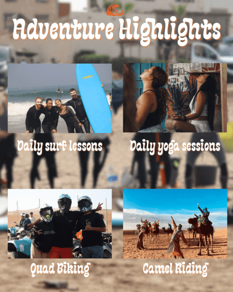 4 Day Surf Yoga Sahara Quad Adventure Taghazout