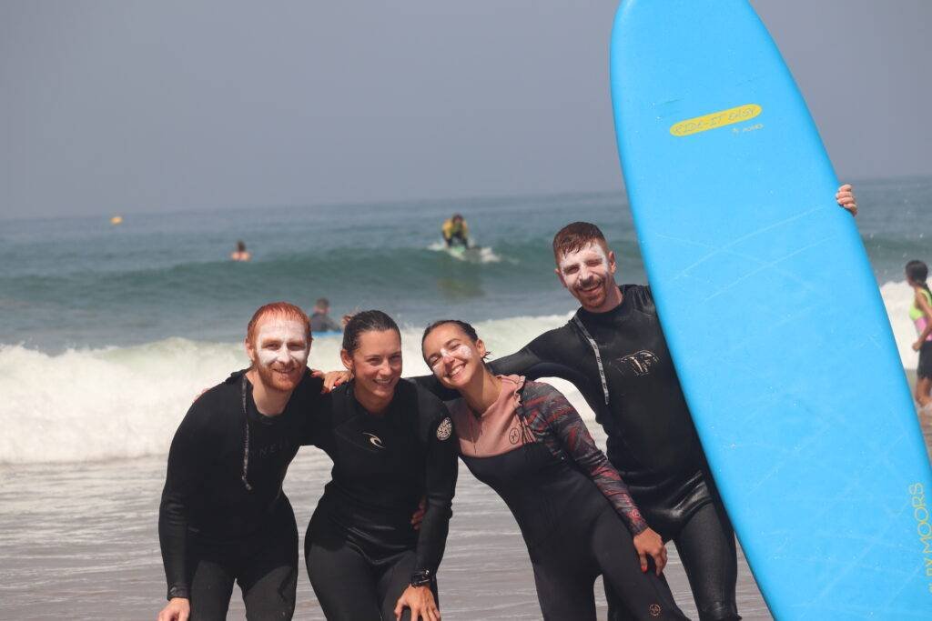 Perfect beginner waves at Taghazout beach for a 2 hours surf lesson