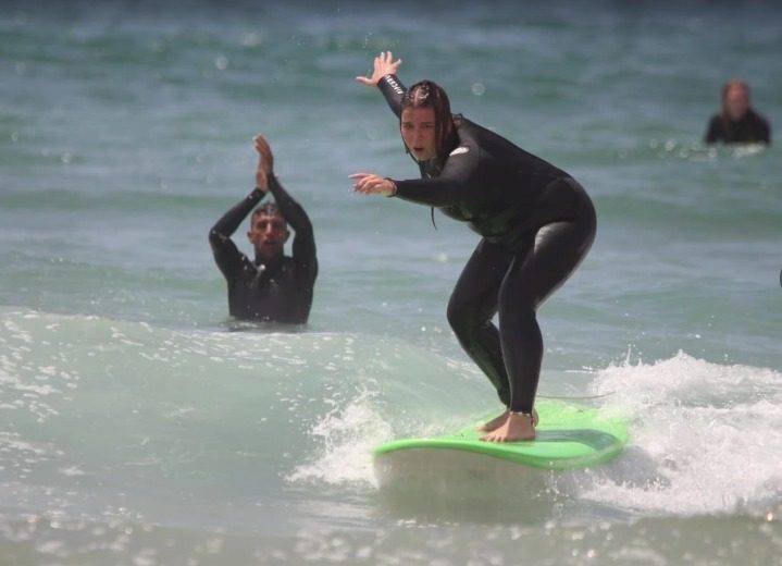 beginner surf lessons Taghazout