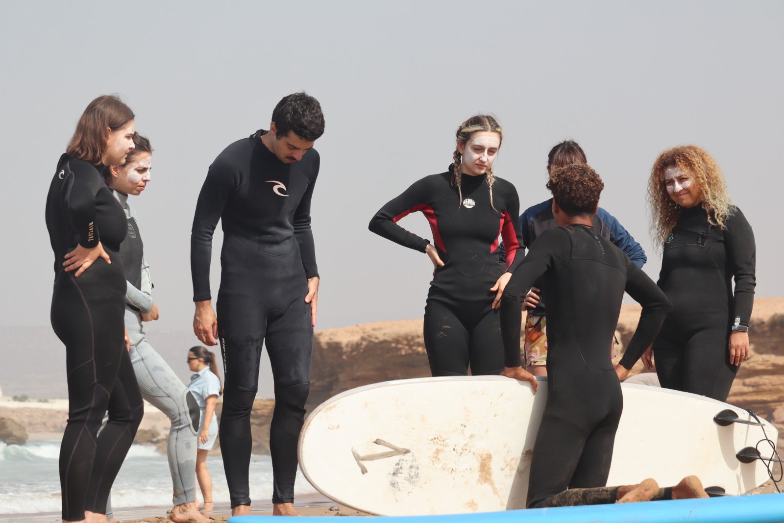 Surf session on the Atlantic coast