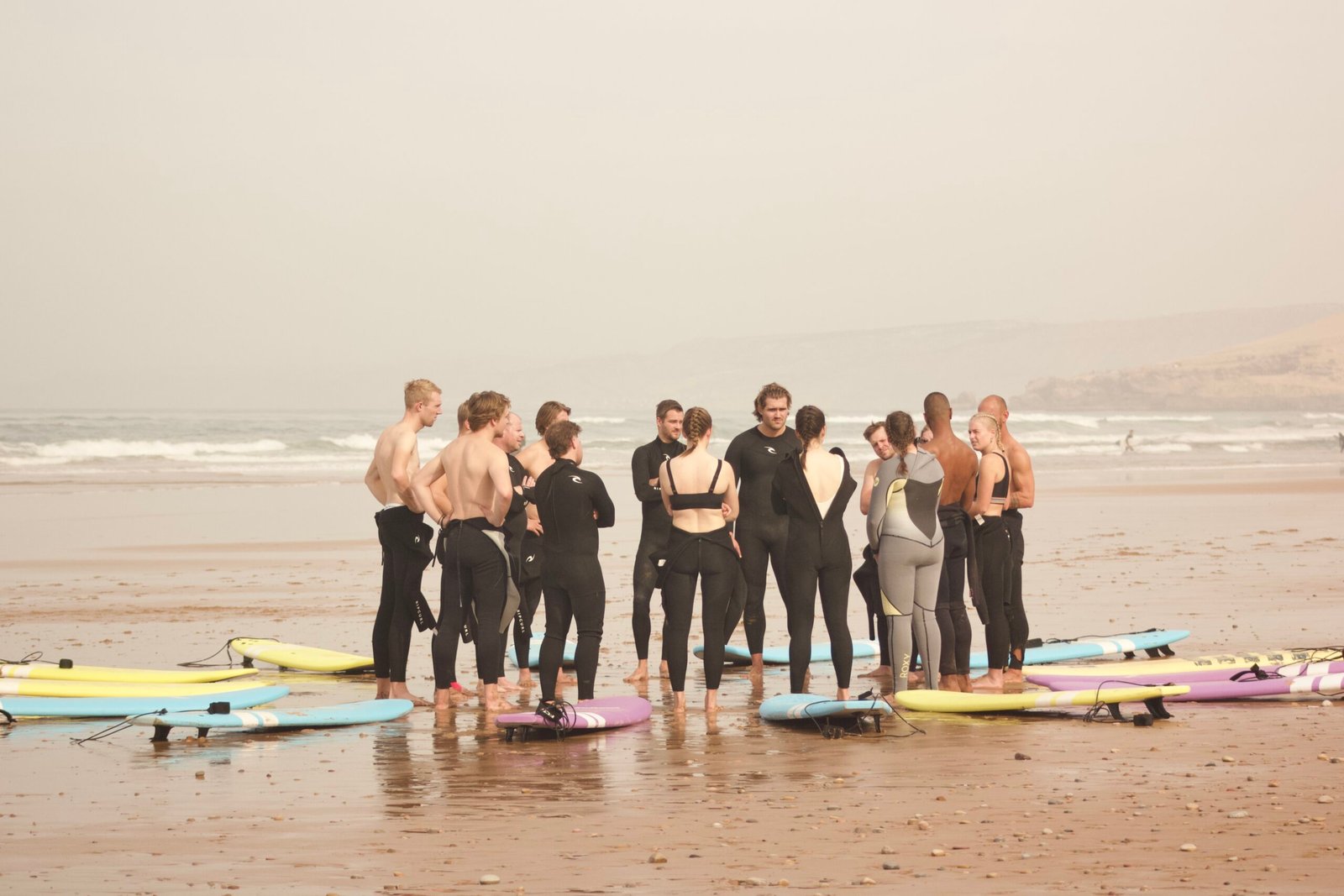 Surfing in Taghazout, Morocco