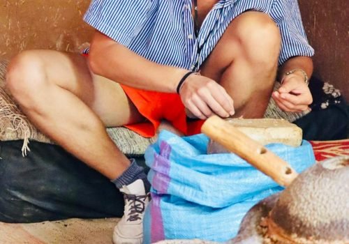 argan oil cooperative demonstrating traditional production methods