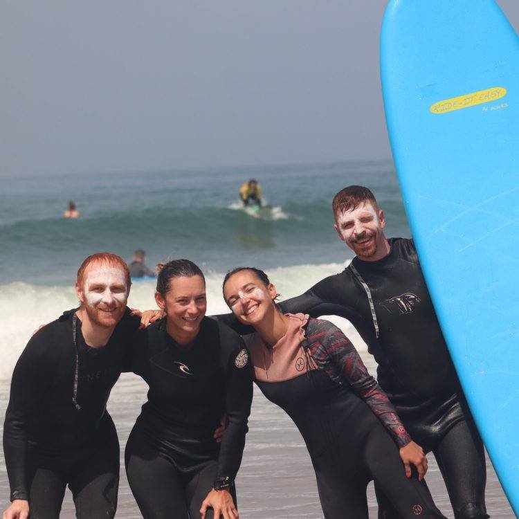 Perfect beginner waves at Taghazout beach for a 2 hours surf lesson